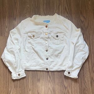 Draper James Ivory Denim Jacket